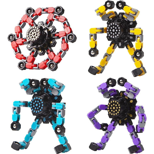 4PCS Transformable Fidget Spinners - Premium  from Shoponeer - Just $13.99! Shop now at Shoponeer